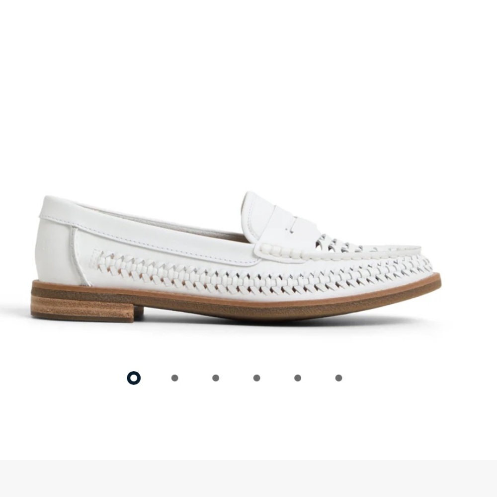 Seaport Woven Loafer — White Women’s Loafer